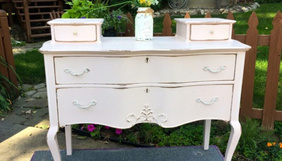 Pink, Painted Dresser, Jackson MI, Antique