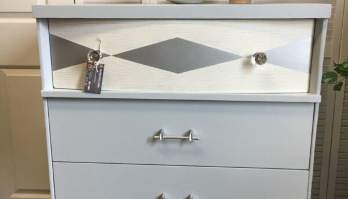 Mid-century Modern, Silver, Dresser, Jackson MI