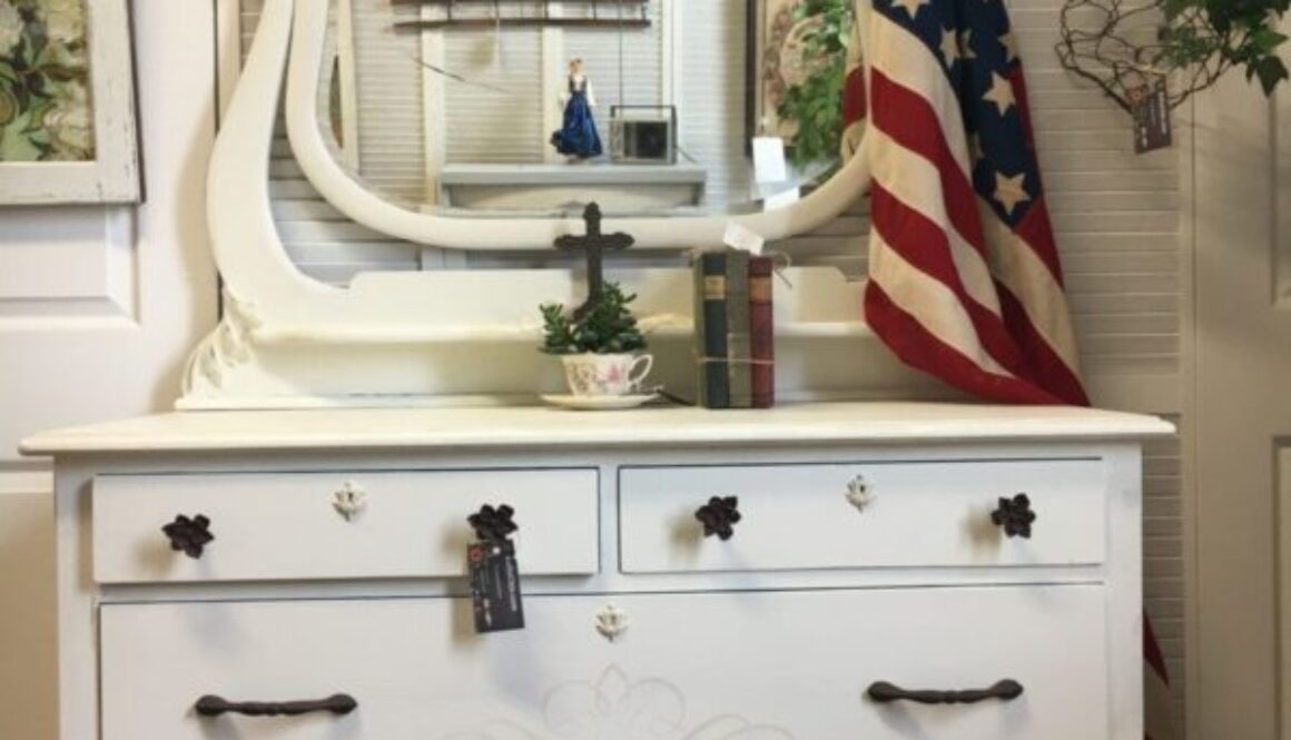 Beige, Western, Rustic, Painted Furniture, Dresser, Jackson MI