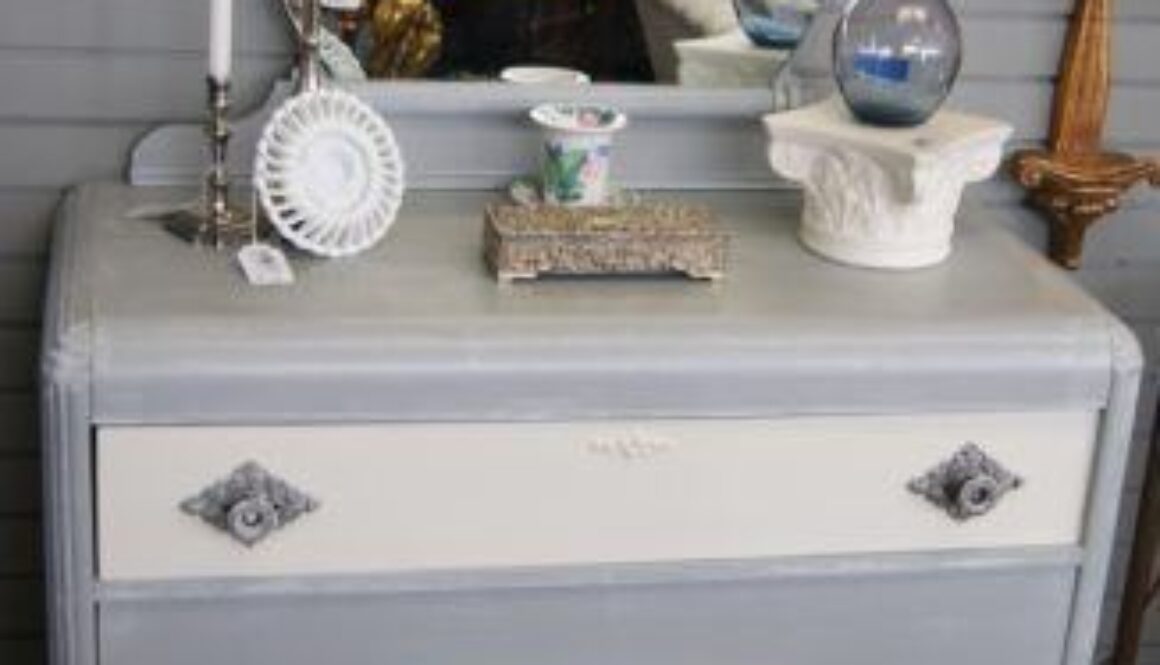 Waterfall Dresser Gray and White - Jackson MI