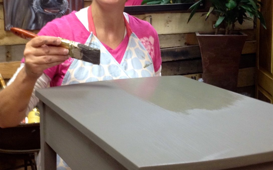 My Tips, Tricks and Blunders Applying Top Coat Over Chalk Paint KellaChic