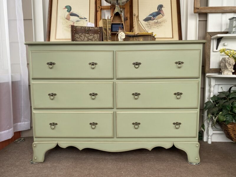Painted Side by Side Dresser Sage Green